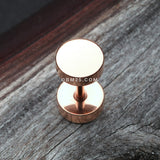 Detail View 1 of Rose Gold Steel Plate Cartilage Tragus Earring