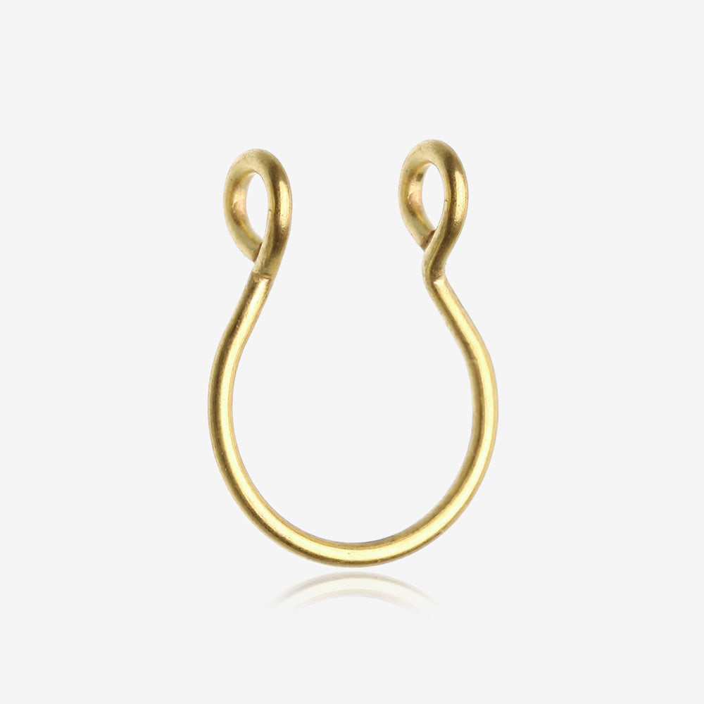 Peekaboo Fake Septum Ring, SMALL HOOP, 20 Gauge, Gold fake Nose Ring Tiny,  Plain, Simple, Septum Cuff, Minimalist - Etsy Canada | Septum rings small, Fake  piercing, Fake nose rings