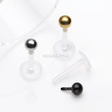 Detail View 1 of 3 Pcs Pack of Assorted Color Dimple Ball Bio-Flex Labrets