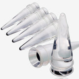 1/2" to 1 Inch Acrylic UV Large Ear Stretching Taper Kit-Clear