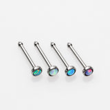 4 Pcs of Assorted Fire Opal Nose Stud Ring Pack