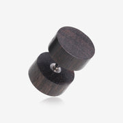 A Pair of Arang Wood Fake Plug Earring