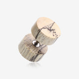 A Pair of Old Tamarind Wood Fake Plug Earring