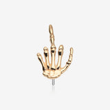 14 Karat Gold OneFit Threadless Middle Finger Top Part