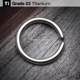 Detail View 1 of Grade 23 Titanium Basic Bendable Twist Hoop Ring