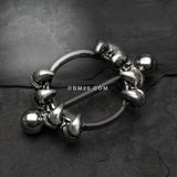 Detail View 1 of Antique Dragon Claws Nipple Shield Ring-Steel