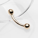 Detail View 1 of 14 Karat Gold Basic Curved Barbell