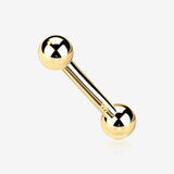 14 Karat Gold OneFit Threadless Ball Top Barbell