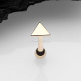 Detail View 1 of 14 Karat Gold OneFit‚Äö√ë¬¢ Threadless Flat Triangle Top Cartilage Barbell