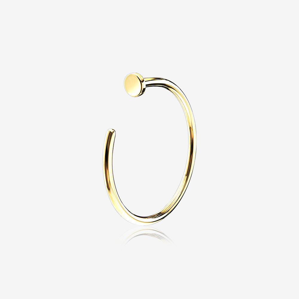 Cute Flower Style Real 14K Gold Nose Stud Indian Push Pin Nose Ring –  Karizma Jewels