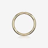 14 Karat Gold Basic Bendable Hoop Ring