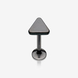 Blackline Minimalist Triangle Top Internally Threaded Steel Labret