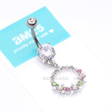Detail View 4 of Sparkle Chic Flower Wreath Belly Button Ring