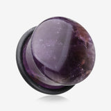 A Pair of Amethyst Stone Single Flared Plug with O-Ring
