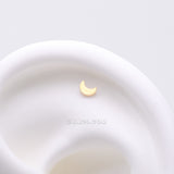 Detail View 1 of Implant Grade Titanium OneFit Threadless Golden Crescent Moon Top Part