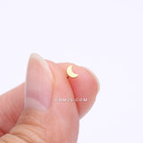 Detail View 2 of Implant Grade Titanium OneFit Threadless Golden Crescent Moon Top Part