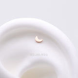 Detail View 1 of Implant Grade Titanium OneFit Threadless Rose Gold Crescent Moon Top Part