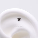 Detail View 1 of Implant Grade Titanium OneFit Threadless Blackline Trinity Bali Beads Top Part