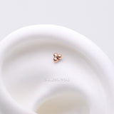 Detail View 1 of Implant Grade Titanium OneFit Threadless Rose Gold Trinity Bali Beads Top Part