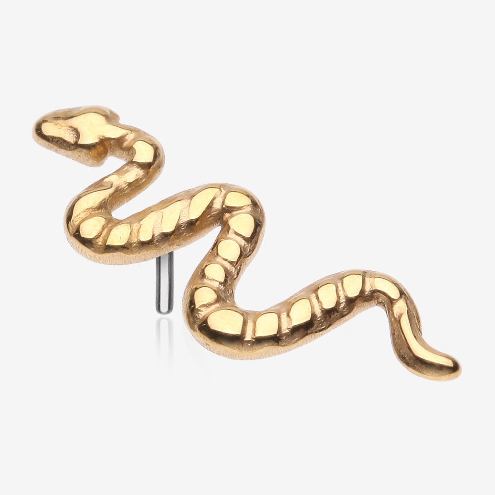 Implant Grade Titanium OneFit‚Ñ¢ Threadless Golden Snake Top Part