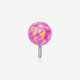 Implant Grade Titanium OneFit Threadless Fire Opal Ball Top Part-Pink Opal