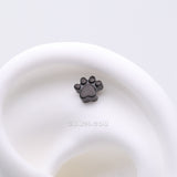 Detail View 1 of Implant Grade Titanium OneFit Threadless Blackline Adorable Paw Top Part