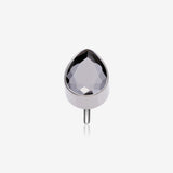 Implant Grade Titanium OneFit‚Ñ¢ Threadless Teardrop Sparkle Top Part-Black