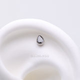 Detail View 1 of Implant Grade Titanium OneFit Threadless Teardrop Sparkle Top Part-Black