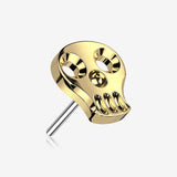 Implant Grade Titanium OneFit‚Ñ¢ Threadless Golden Hollow Skull Top Part
