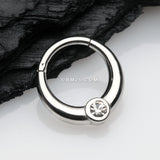 Detail View 1 of Sparkle Eclipse Seamless Clicker Hoop Ring