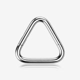 Implant Grade Titanium Triangle Basic Geometric Clicker Hoop Ring