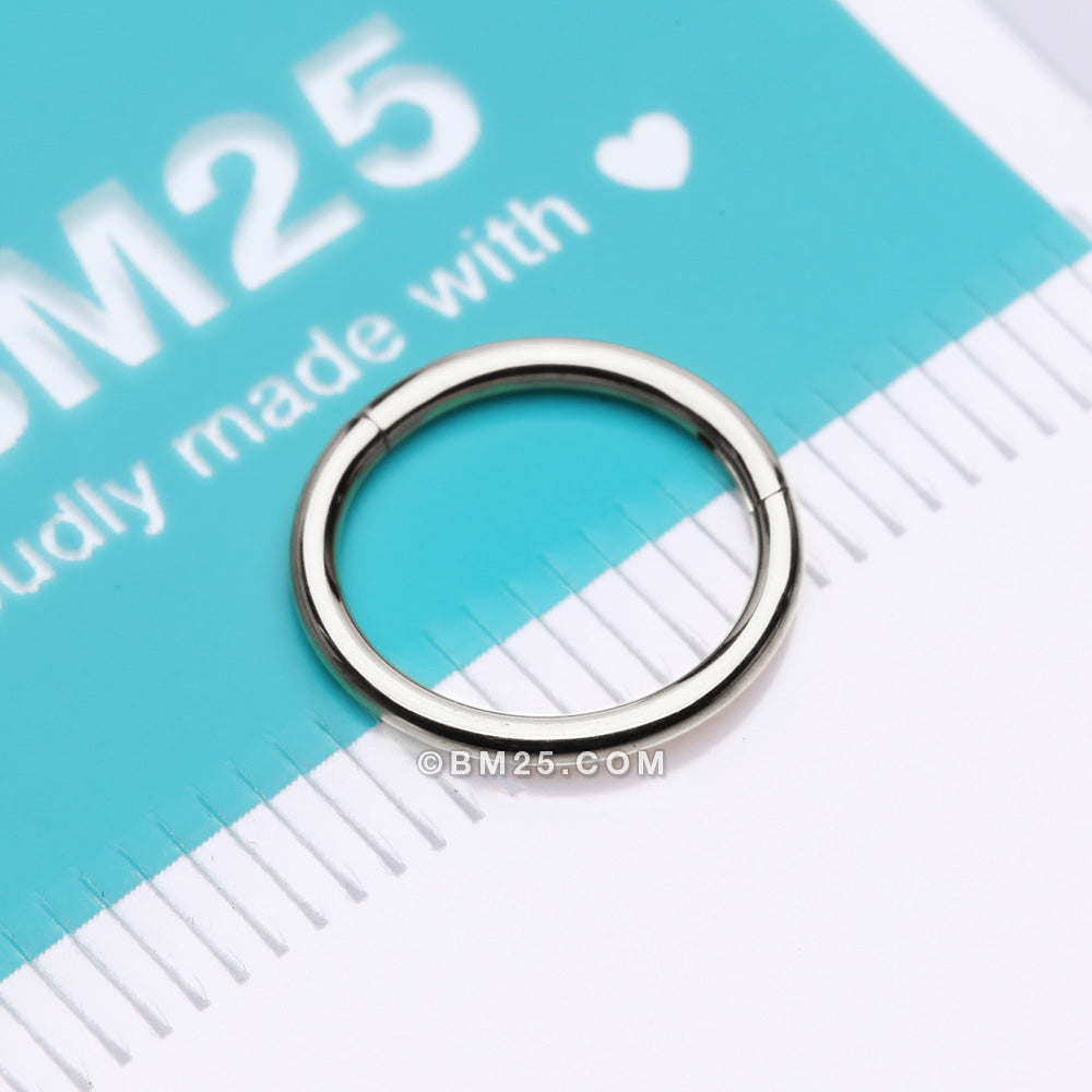 Detail View 4 of Implant Grade Titanium Basic Seamless Hinged Clicker Hoop Ring