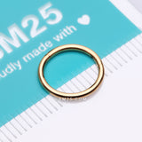 Detail View 4 of Implant Grade Titanium PVD Golden Basic Seamless Hinged Clicker Hoop Ring