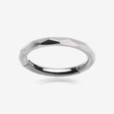 Implant Grade Titanium Diamond Cut Faceted Seamless Clicker Hoop Ring
