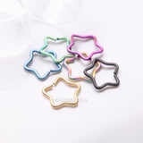 Detail View 1 of 6 Pcs of Assorted Color Colorline Star Bendable Hoop Ring Package