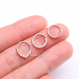 Detail View 2 of 3 Pcs of Assorted Rose Gold Essential Bendable Hoop Ring Package