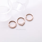 Detail View 1 of 3 Pcs of Assorted Rose Gold Essential Bendable Hoop Ring Package