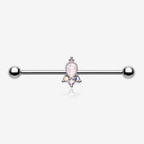 Victorian Opalescent Sparkle Industrial Barbell