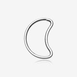 Crescent Moon Bendable Twist Hoop Ring