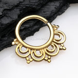 Detail View 1 of Golden Bali Royal Brass Bendable Twist Hoop Ring