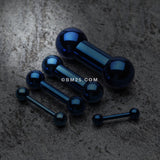 Detail View 1 of Colorline PVD Basic Steel Barbell-Blue