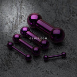 Detail View 1 of Colorline PVD Basic Steel Barbell-Purple