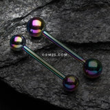 Detail View 1 of Colorline PVD Basic Steel Barbell-Rainbow