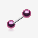 Colorline PVD Ball Top Steel Barbell-Purple