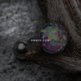 Detail View 1 of Opal Sparkle Barbell Tongue Ring-Purple