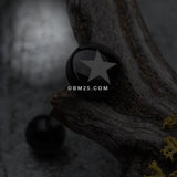 Detail View 1 of Star Eri Logo Acrylic Barbell Tongue Ring-Black