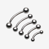 Basic Steel Curved Barbell Ring*