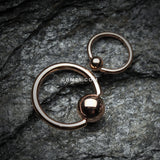 Detail View 1 of Rose Gold Plated Basic Captive Bead Ring