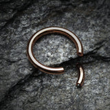 Detail View 1 of Rose Gold Plated Segmented Captive Bead Ring-Rose Gold