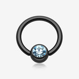 Colorline PVD Gem Ball Captive Bead Ring*